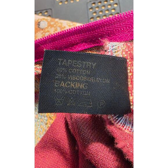 Goblys Old World Decorative Pillow Case Made In France Lady w The Organ Tapestry - Picture 5 of 7